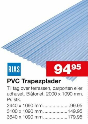 Rias trapezplader