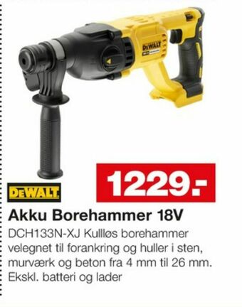 Bauhaus Dewalt borehammer tilbud