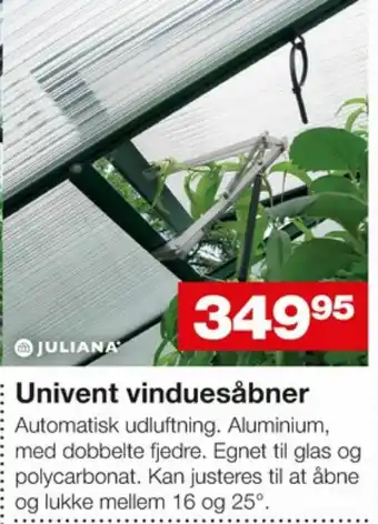 Bauhaus Juliana vinduesåbner tilbud