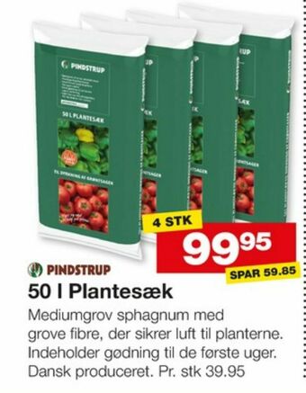 Bauhaus Pindstrup plantesæk tilbud