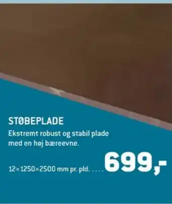 XL-BYG Troldtekt støbeplade tilbud