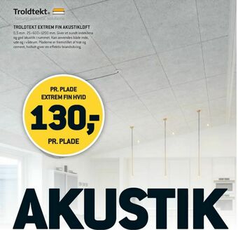 XL-BYG Troldtekt akustikloft tilbud