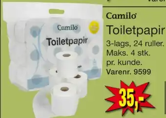 Harald Nyborg Camilo toiletpapir tilbud