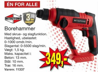 Harald Nyborg Mitsutomo borehammer tilbud