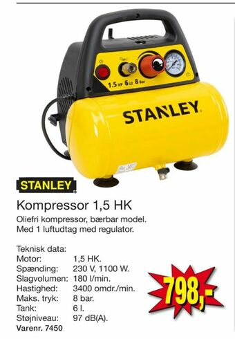 Harald Nyborg Stanley kompressor tilbud