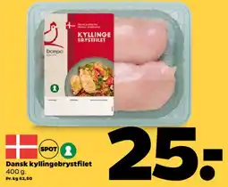 Netto Dansk kyllingebrystfilet tilbud