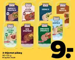 Netto 3-stjernet pålæg tilbud