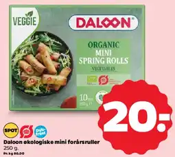 Netto Daloon økologiske mini forårsruller tilbud