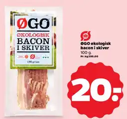 Netto ØGO økologisk bacon i skiver tilbud