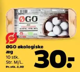 Netto ØGO økologiske æg tilbud