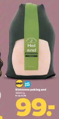 Netto Bistronne pekingand (hel and) 3000 g tilbud