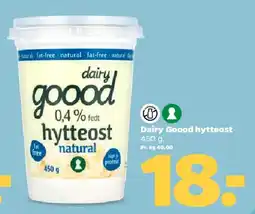Netto Dairy Goood hytteost (natural) tilbud