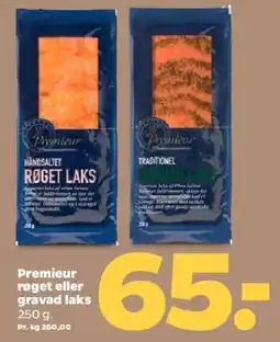 Netto Premieur røget / gravad laks tilbud