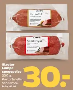 Netto Slagter Lampe spegepølse tilbud