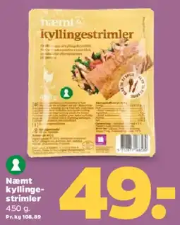 Netto Næmt kyllingestrimler tilbud