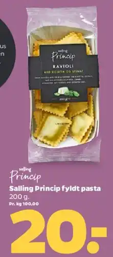 Netto Salling Princip fyldt pasta tilbud