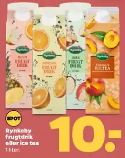 Netto Rynkeby frugtdrik eller ice tea (1 liter) tilbud