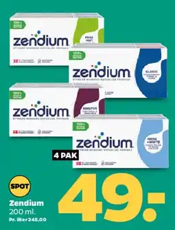 Netto Zendium tandpasta (4-pak) tilbud