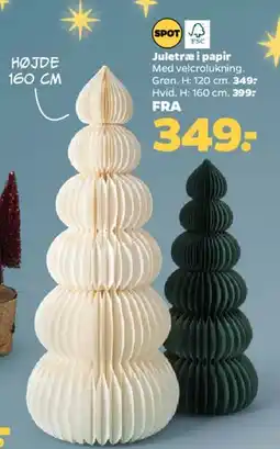 Netto Juletræ i papir tilbud