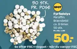 Netto Fyrfadslys (50 stk.) tilbud
