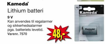 Kameda batterier