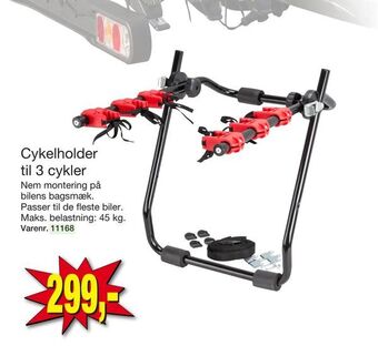 Harald Nyborg Cykelholder til 3 cykler tilbud