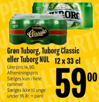 Min Købmand Tuborg grøn øl tilbud