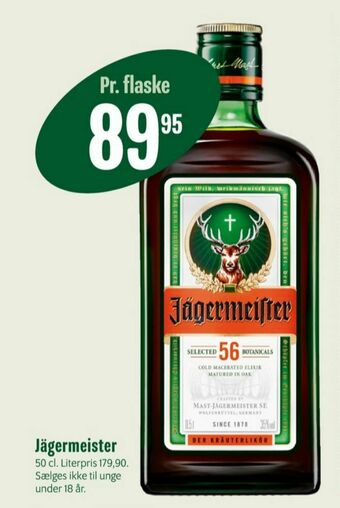 Min Købmand Jægermeister bitter tilbud