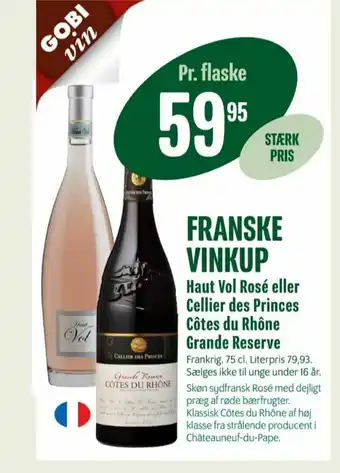 Min Købmand Dr nielsen fransk rødvin tilbud