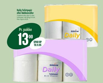 Min Købmand Daily toiletpapir tilbud
