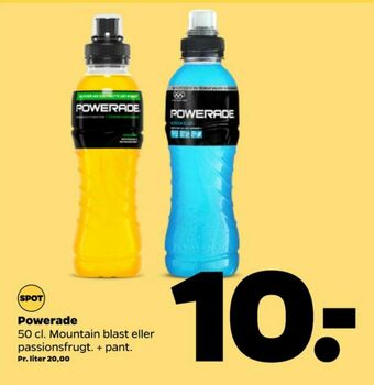 Netto Powerade energidrik tilbud