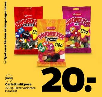 Netto Carletti slikposer tilbud