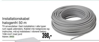 Harald Nyborg Installationskabel halogenfri 50 m tilbud
