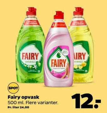 Netto Fairy opvaskemiddel tilbud