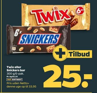 Netto Twix chokoladebar tilbud