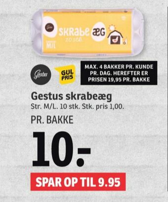 SPAR Gestus æg tilbud