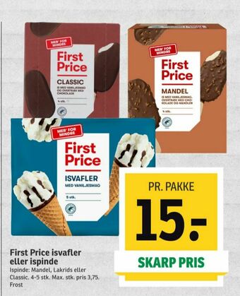 SPAR First price isvafler tilbud