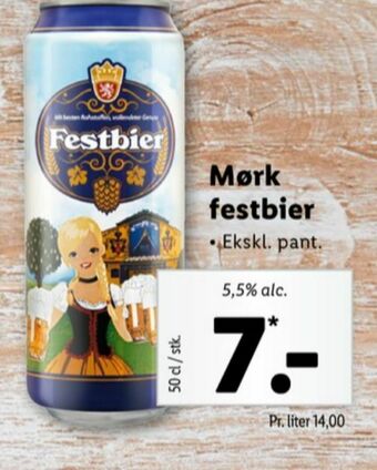 Lidl Festbier specialøl tilbud