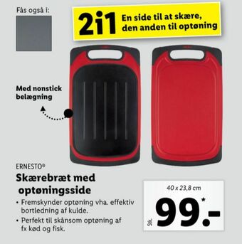 Lidl Ernesto skærebræt tilbud