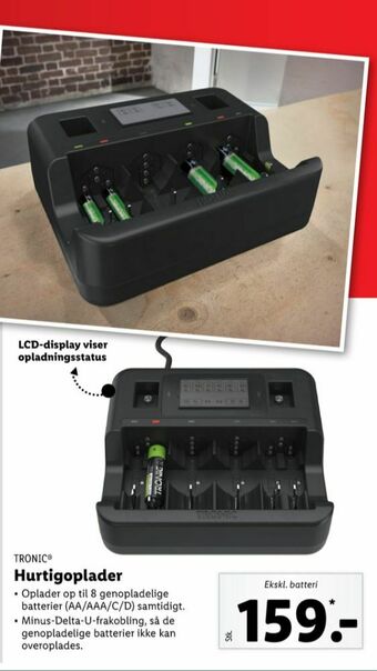 Lidl Tronic batterilader tilbud