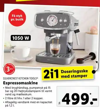 Lidl Silvercrest espressomaskine tilbud