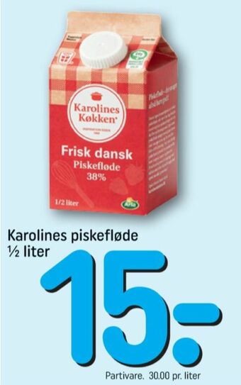 REMA 1000 Karolines piskefløde tilbud