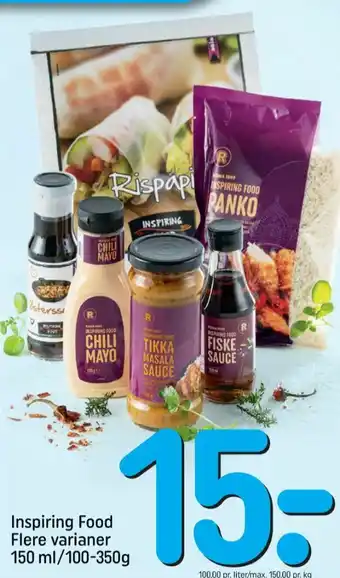 REMA 1000 Inspiring food sauce flydende tilbud