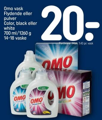 REMA 1000 Omo vaskemiddel-flydende tilbud