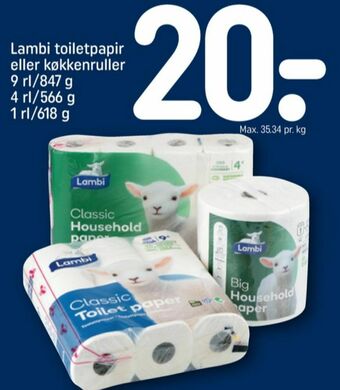 REMA 1000 Classic køkkenrulle tilbud