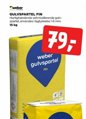 jem & fix Weber gulvspartelmasse tilbud