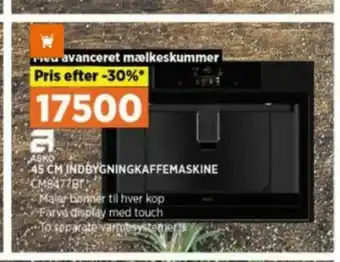 Power Asko vølund indbygningskaffemaskine tilbud