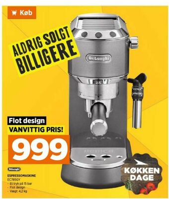 Power Delonghi espressomaskine tilbud