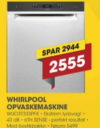 Punkt1 Whirlpool opvaskemaskine tilbud