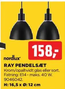 jem & fix Ray pendel tilbud